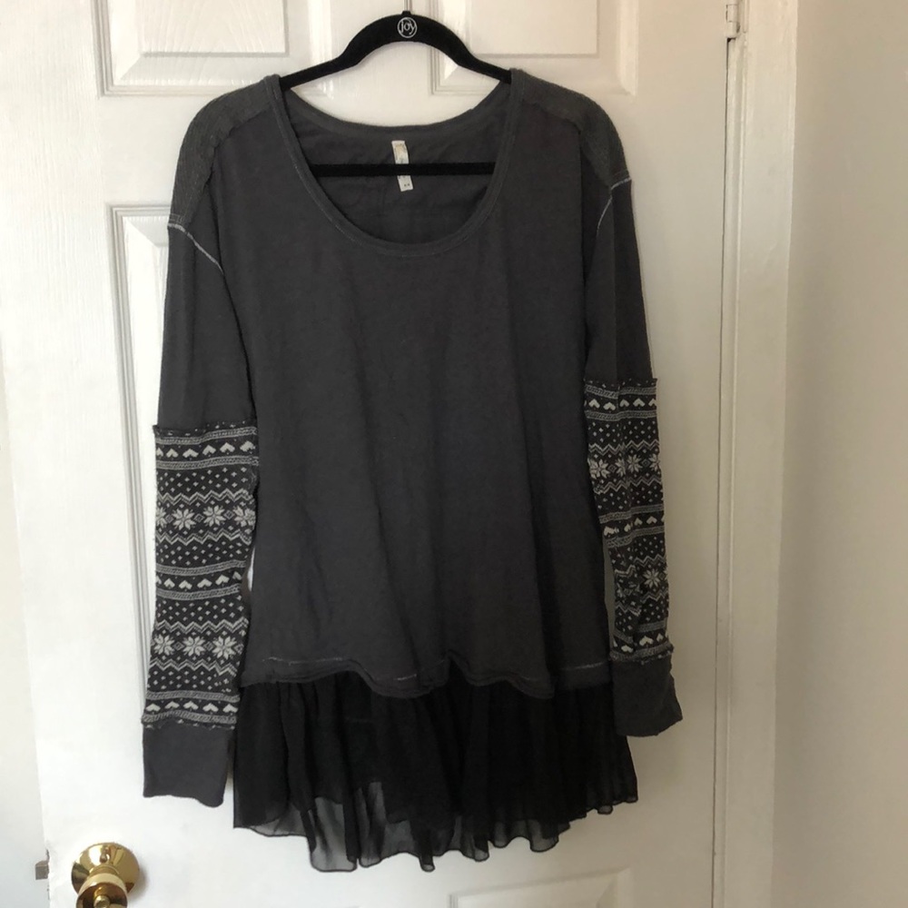 Unique Free People Scoop-Neck Sweater